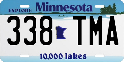 MN license plate 338TMA