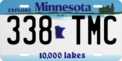 MN license plate 338TMC