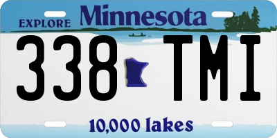MN license plate 338TMI