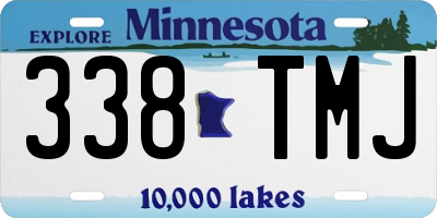 MN license plate 338TMJ