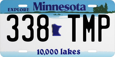 MN license plate 338TMP