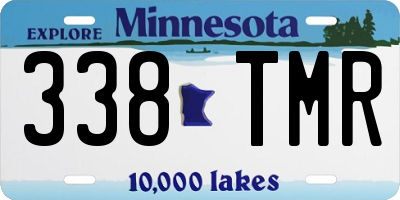 MN license plate 338TMR