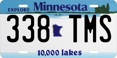 MN license plate 338TMS