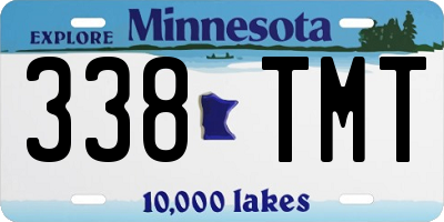 MN license plate 338TMT