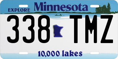 MN license plate 338TMZ