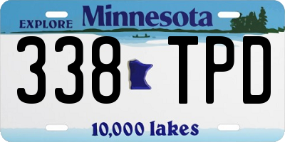 MN license plate 338TPD
