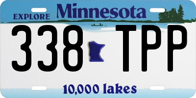 MN license plate 338TPP