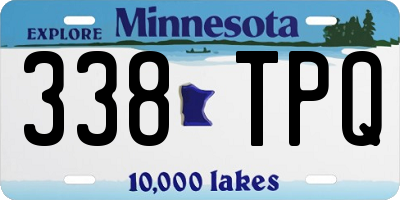 MN license plate 338TPQ