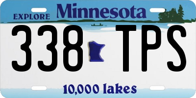 MN license plate 338TPS