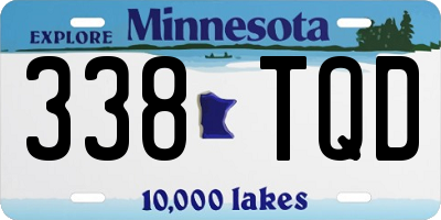 MN license plate 338TQD