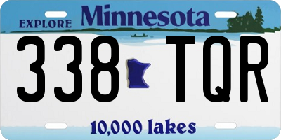 MN license plate 338TQR
