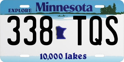 MN license plate 338TQS