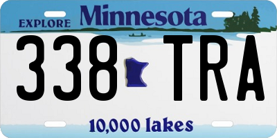 MN license plate 338TRA