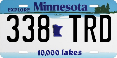 MN license plate 338TRD