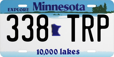 MN license plate 338TRP