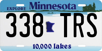 MN license plate 338TRS