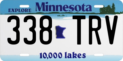 MN license plate 338TRV