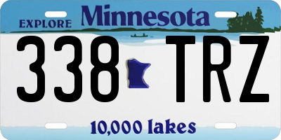 MN license plate 338TRZ
