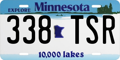 MN license plate 338TSR