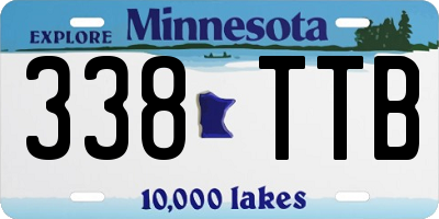 MN license plate 338TTB