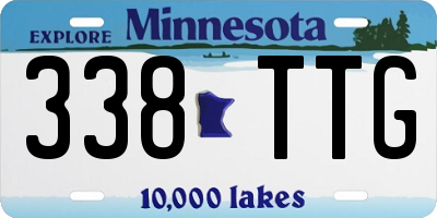 MN license plate 338TTG