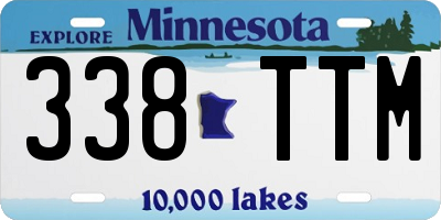 MN license plate 338TTM