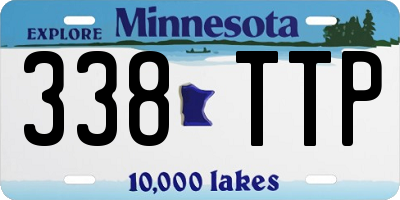 MN license plate 338TTP