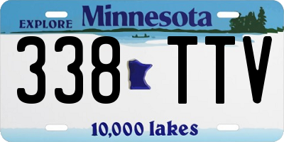 MN license plate 338TTV