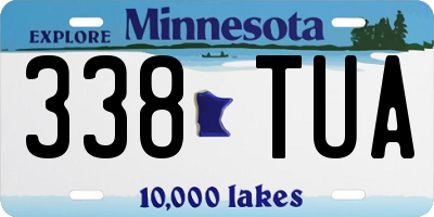 MN license plate 338TUA