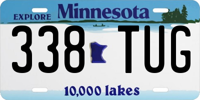 MN license plate 338TUG