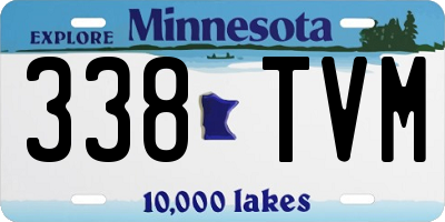 MN license plate 338TVM