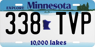 MN license plate 338TVP