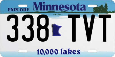 MN license plate 338TVT