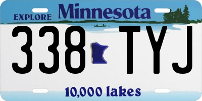 MN license plate 338TYJ