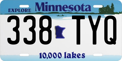 MN license plate 338TYQ
