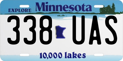 MN license plate 338UAS