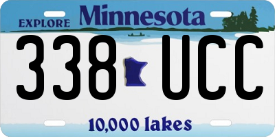 MN license plate 338UCC