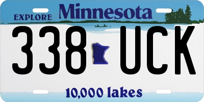 MN license plate 338UCK