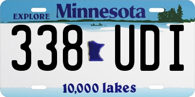 MN license plate 338UDI