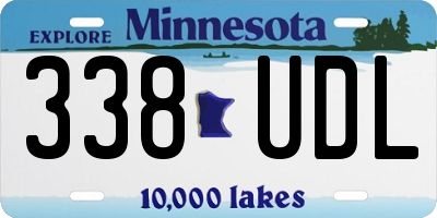 MN license plate 338UDL