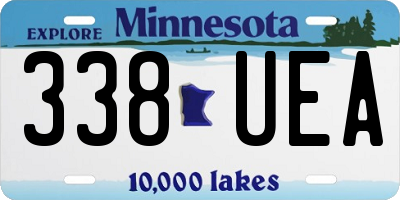 MN license plate 338UEA
