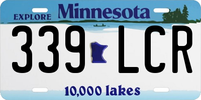 MN license plate 339LCR