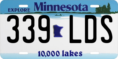 MN license plate 339LDS
