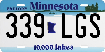 MN license plate 339LGS