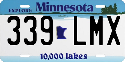 MN license plate 339LMX