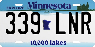 MN license plate 339LNR