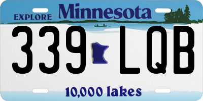 MN license plate 339LQB