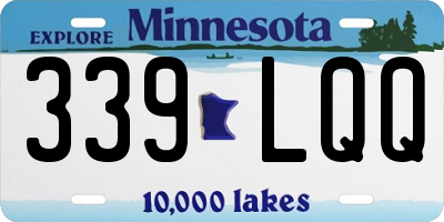 MN license plate 339LQQ
