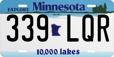 MN license plate 339LQR