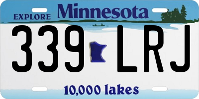 MN license plate 339LRJ